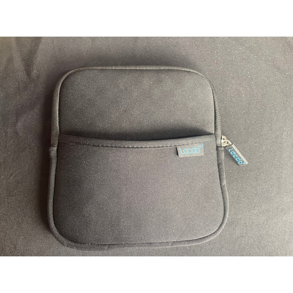 Lacdo Black Neoprene Shockproof Bubble Padded Protective Sleeve Case 8x7.5in